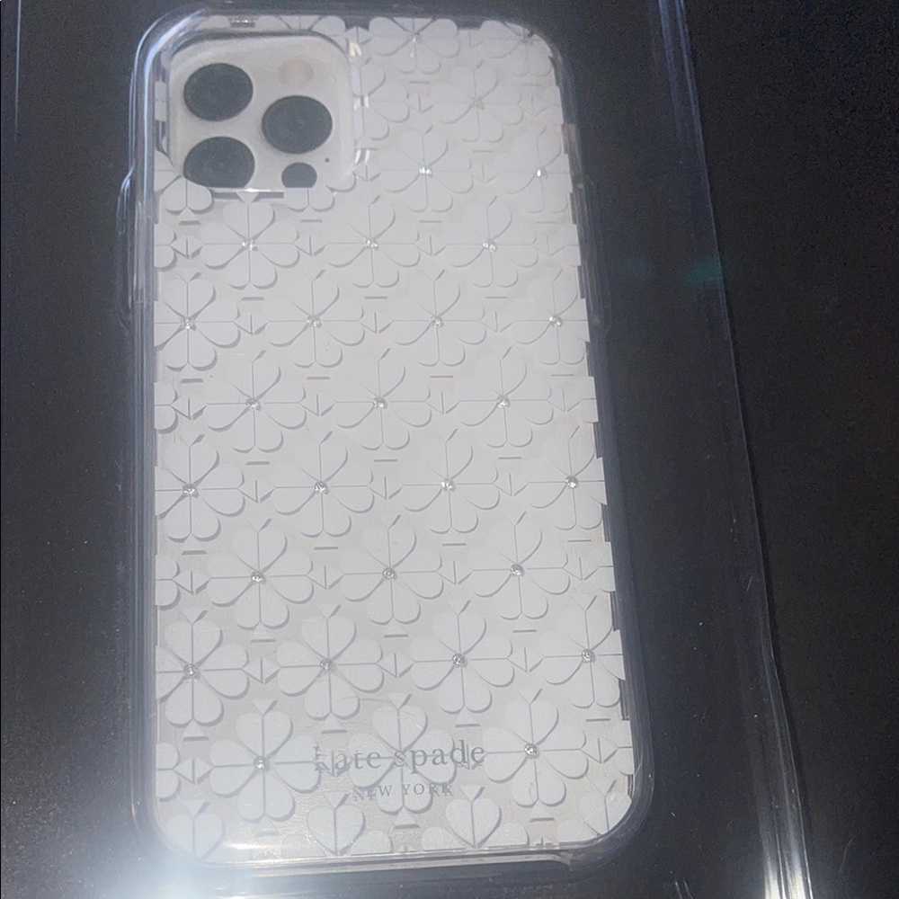 Kate Spade White Floral iPhone Case